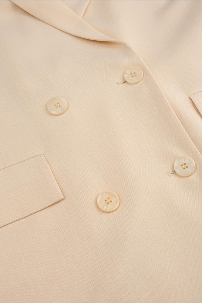 Studio Amaya gele dames blazer | Close up