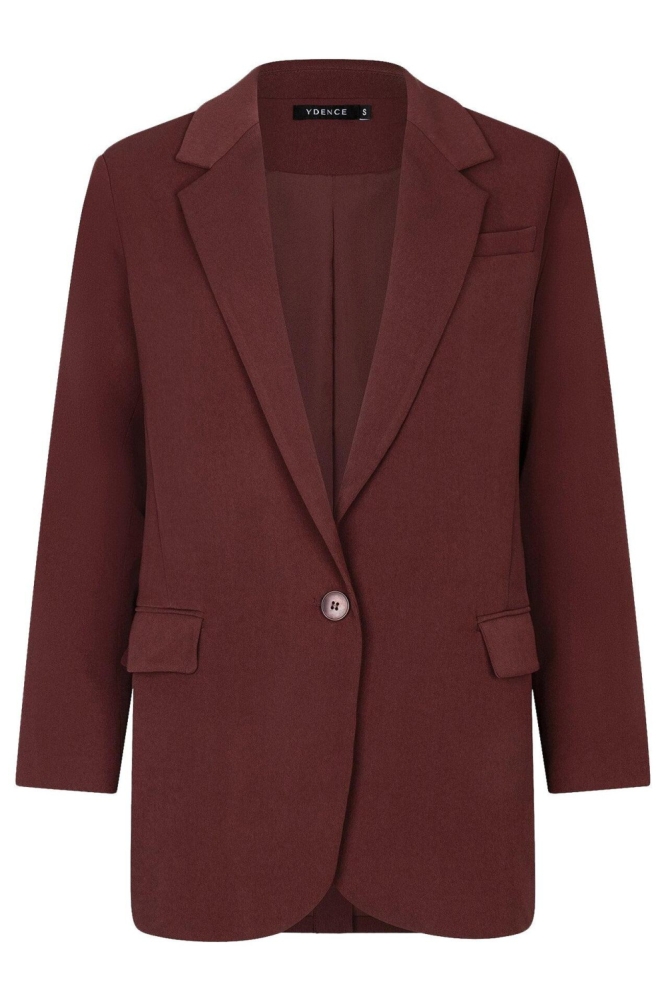 Ydence bruine dames blazer | Vooraanzicht