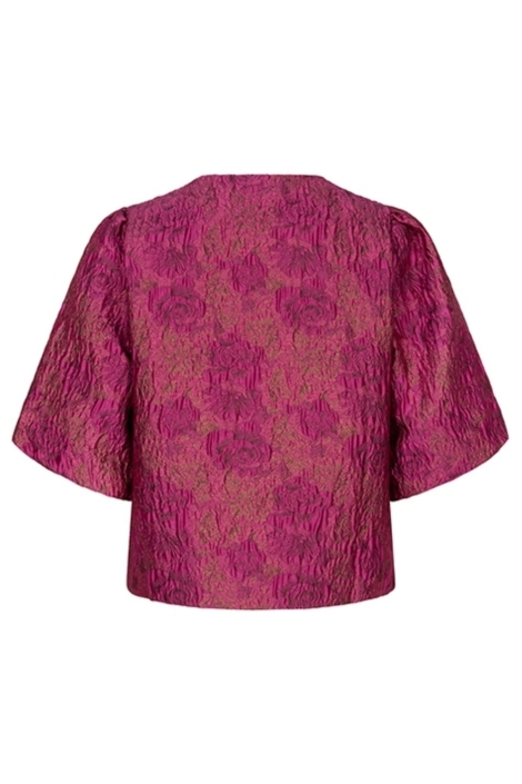 Lofty Manner roze dames blazer | Achteraanzicht