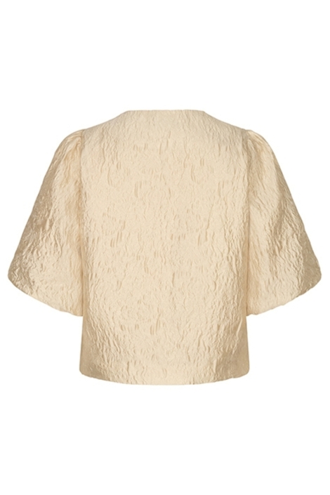 Lofty Manner beige dames blazer | Achteraanzicht