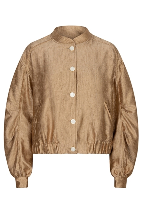 Lofty Manner gouden dames jas | Vooraanzicht