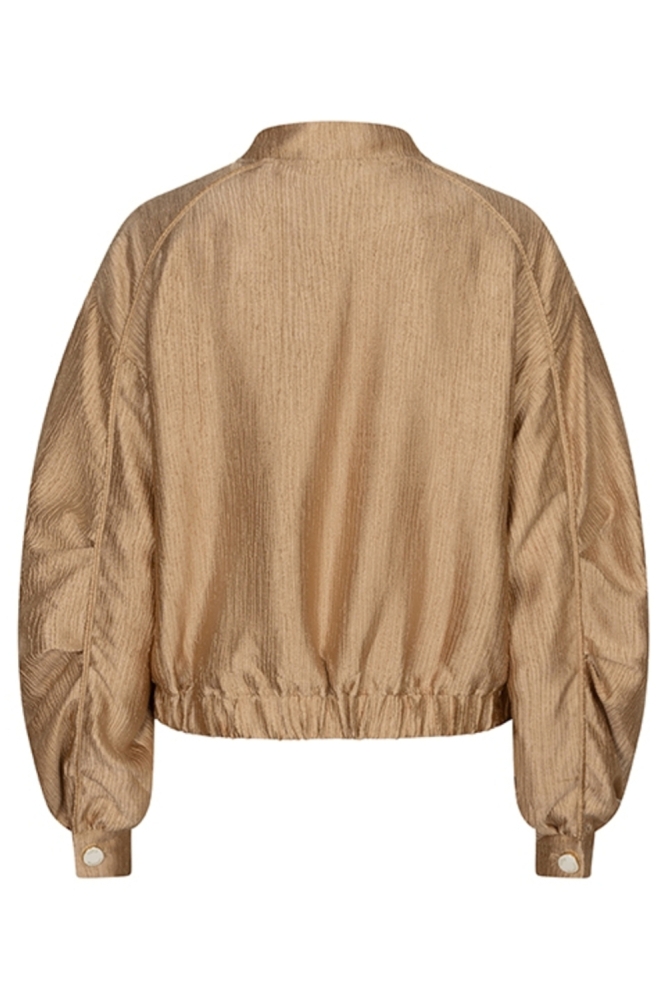 Lofty Manner gouden dames jas | Achteraanzicht