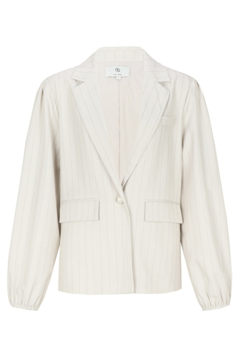 C&S The Label beige dames blazer | Vooraanzicht