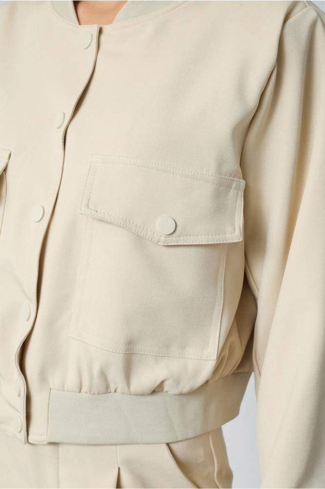 SisterS point beige dames jas | Close up