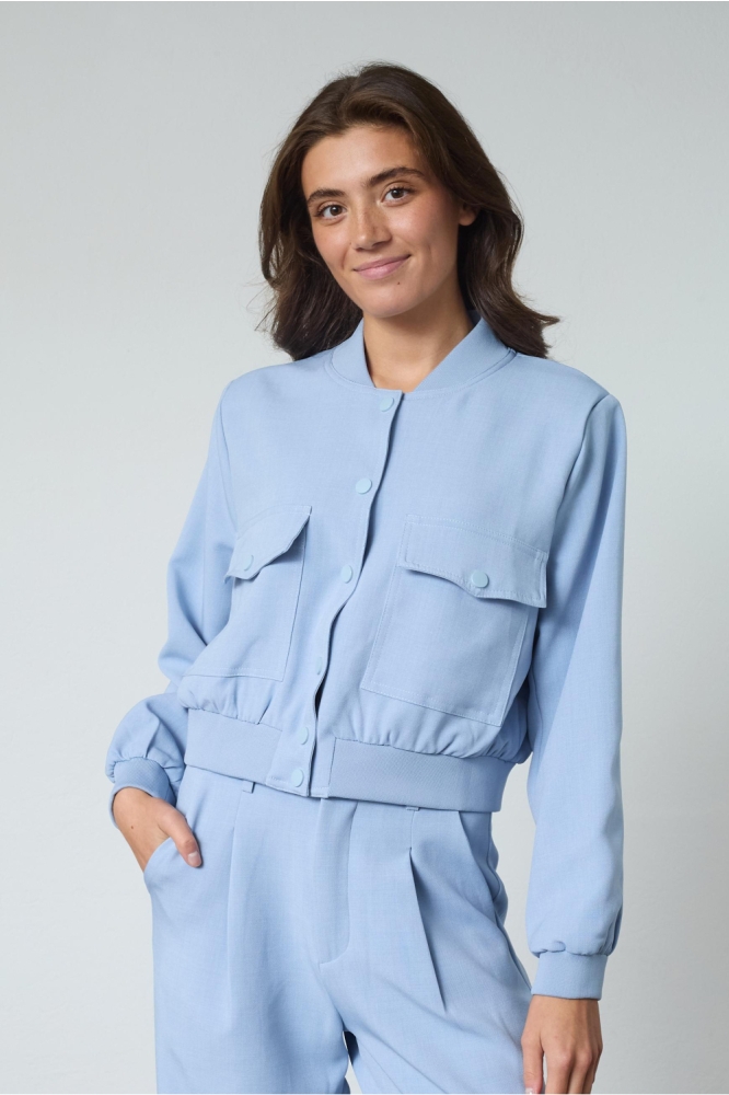 SisterS point blauwe dames blazer | Model vooraanzicht