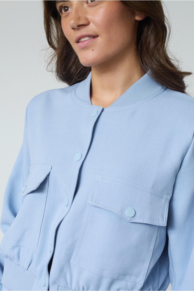 SisterS point blauwe dames blazer | Close up