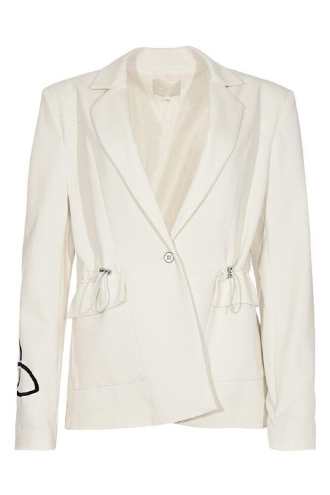 Zizo ecru dames blazer | Vooraanzicht