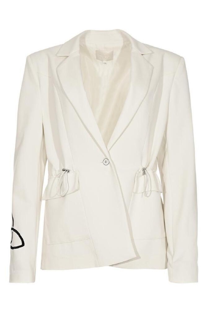 Zizo ecru dames blazer | Vooraanzicht