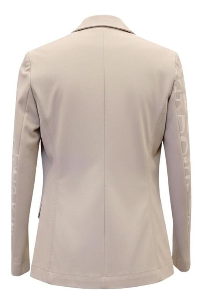 Zip73 beige dames blazer | Achteraanzicht