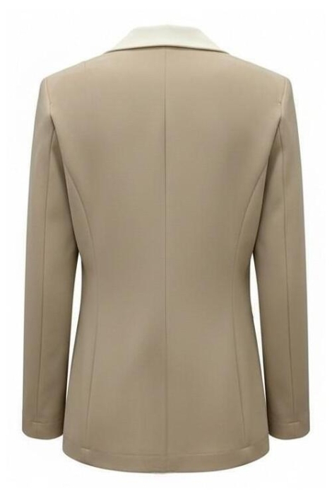 Zip73 beige dames blazer | Achteraanzicht