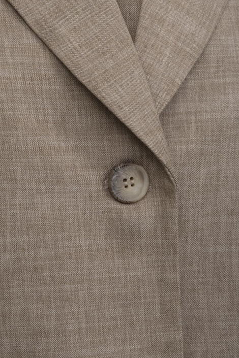 Kimara bruine dames blazer | Close up