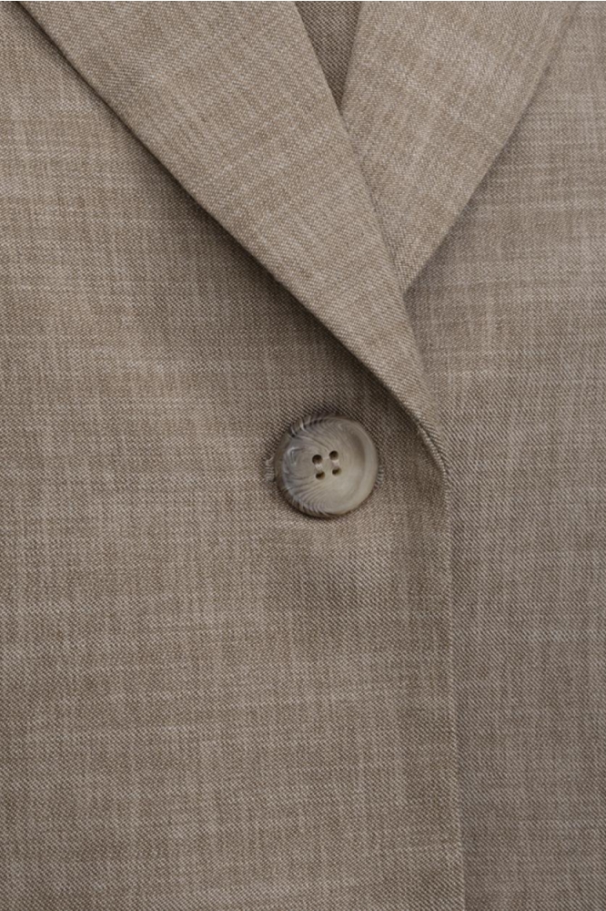 Kimara bruine dames blazer | Close up