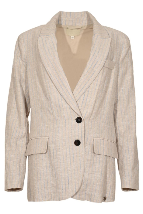 Zizo beige dames blazer | Vooraanzicht