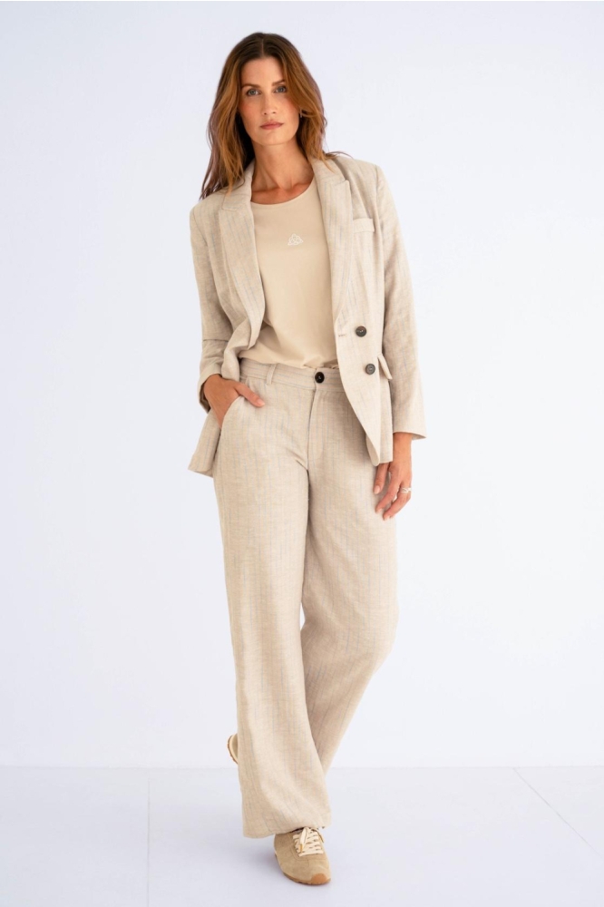 Zizo beige dames blazer | Model