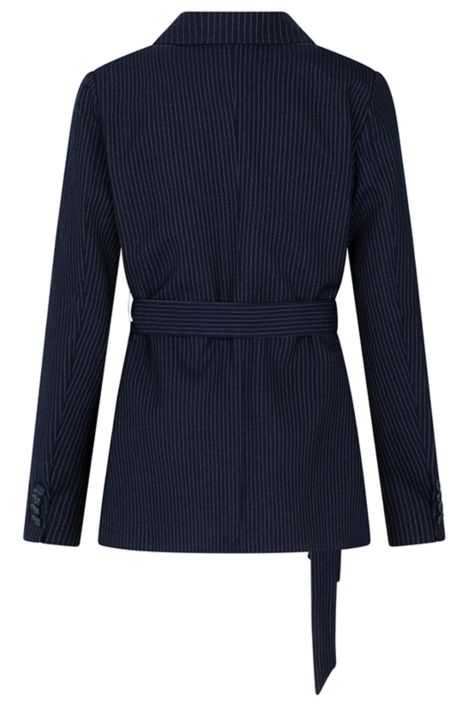 Lofty Manner blauwe dames blazer | Achteraanzicht