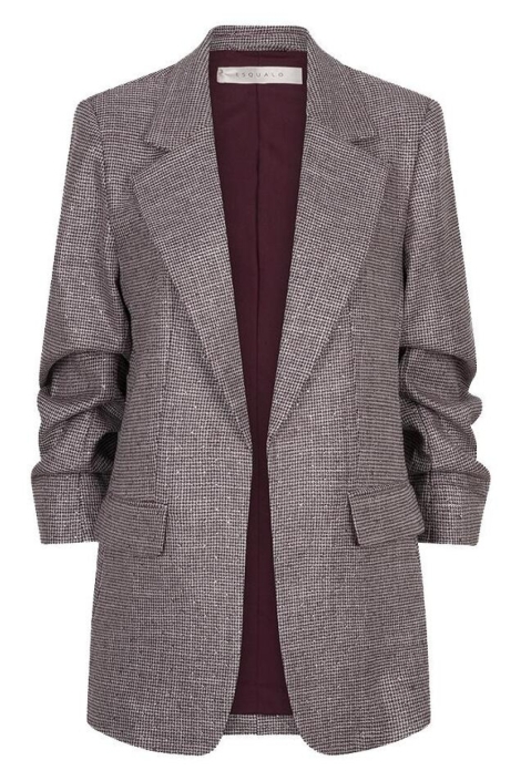 EsQualo bordeaux dames blazer | Vooraanzicht