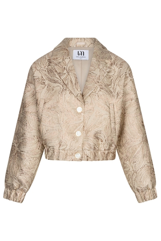 Lofty Manner beige dames jas | Vooraanzicht