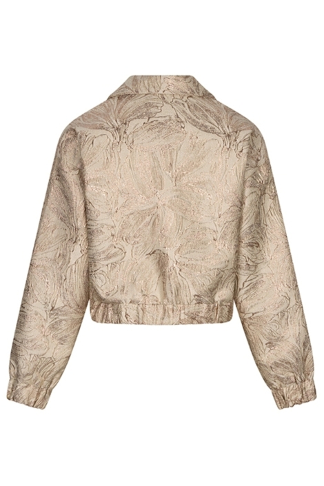 Lofty Manner beige dames jas | Achteraanzicht