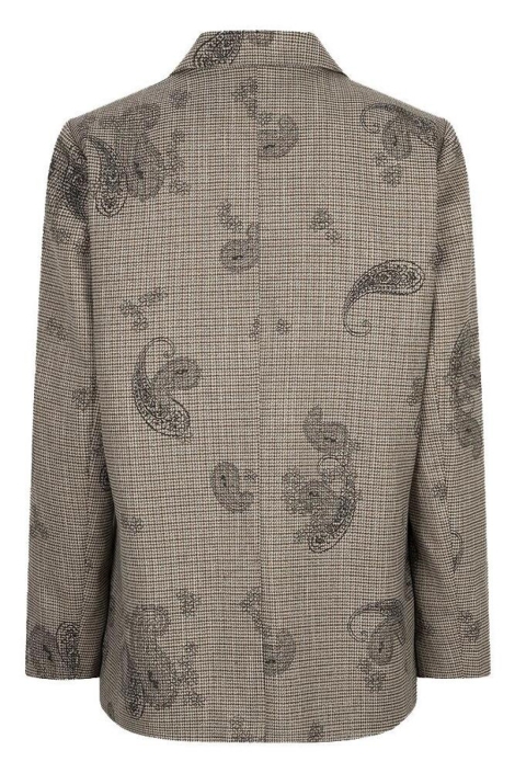 EsQualo zwarte dames blazer | Achteraanzicht
