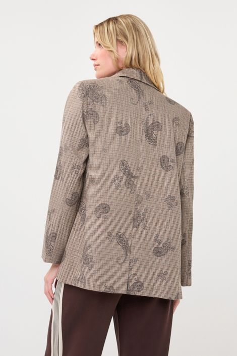 EsQualo zwarte dames blazer