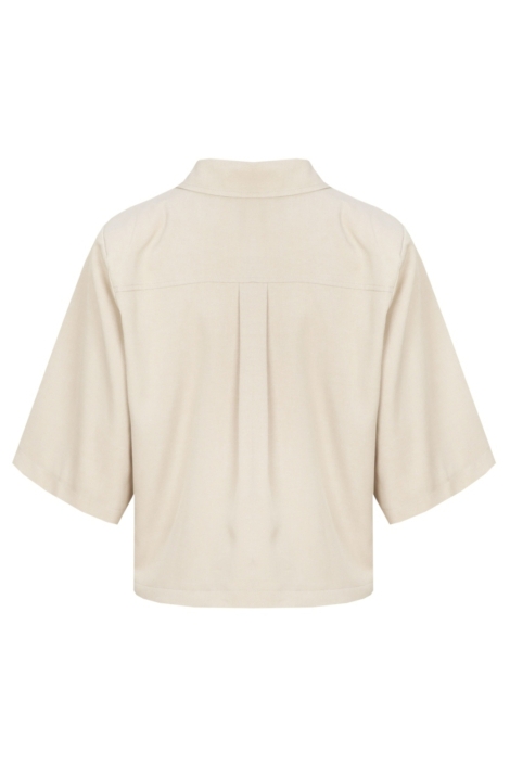 Fluresk zand dames blazer | Achteraanzicht