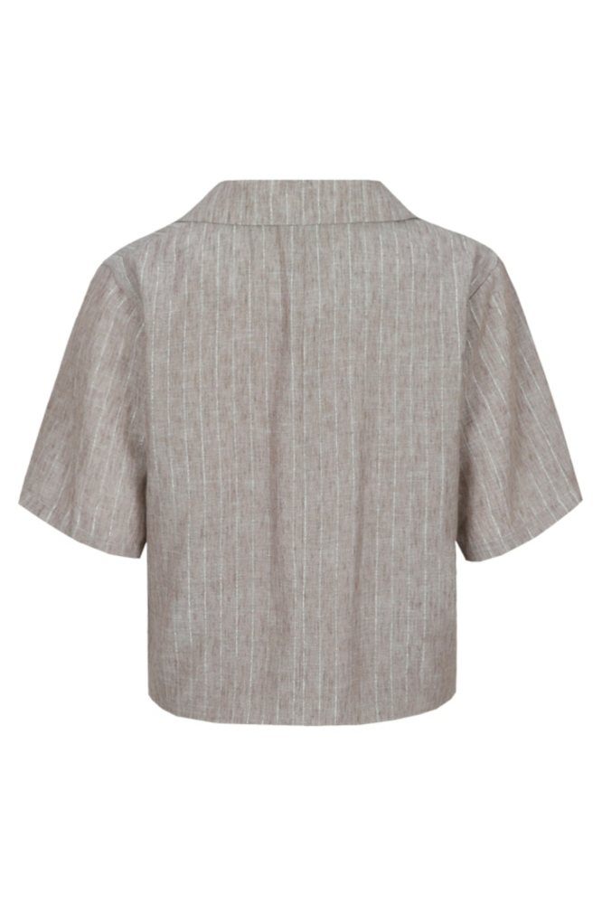 Fluresk bruine dames blazer | Achteraanzicht