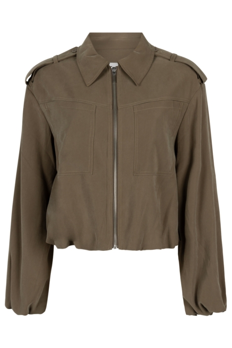 Aaiko groene dames jas | Vooraanzicht