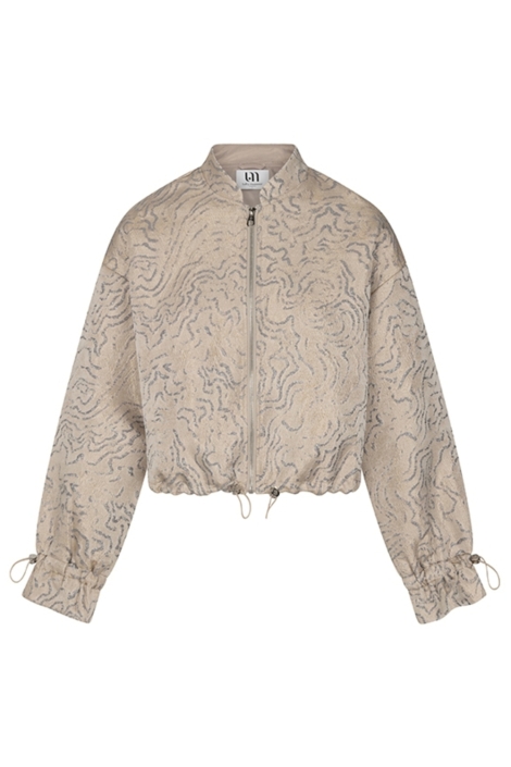 Lofty Manner zilveren dames jas | Vooraanzicht