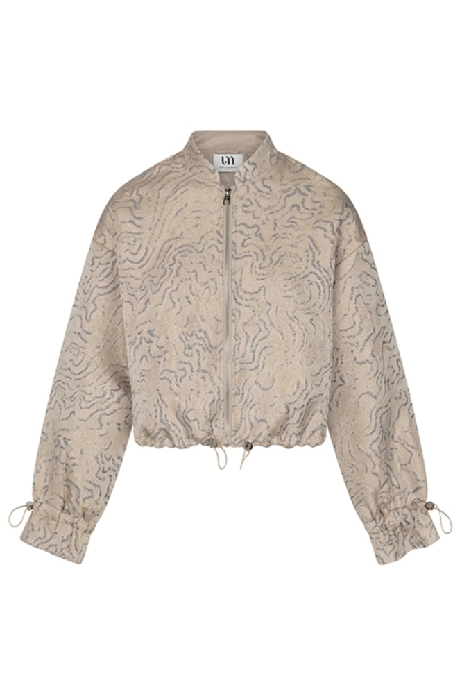 Lofty Manner zilveren dames jas | Vooraanzicht