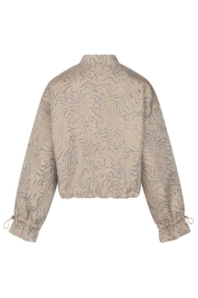 Lofty Manner zilveren dames jas | Achteraanzicht