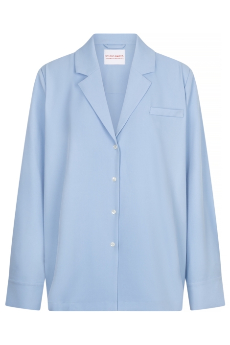 Studio Amaya blauwe dames blazer | Vooraanzicht