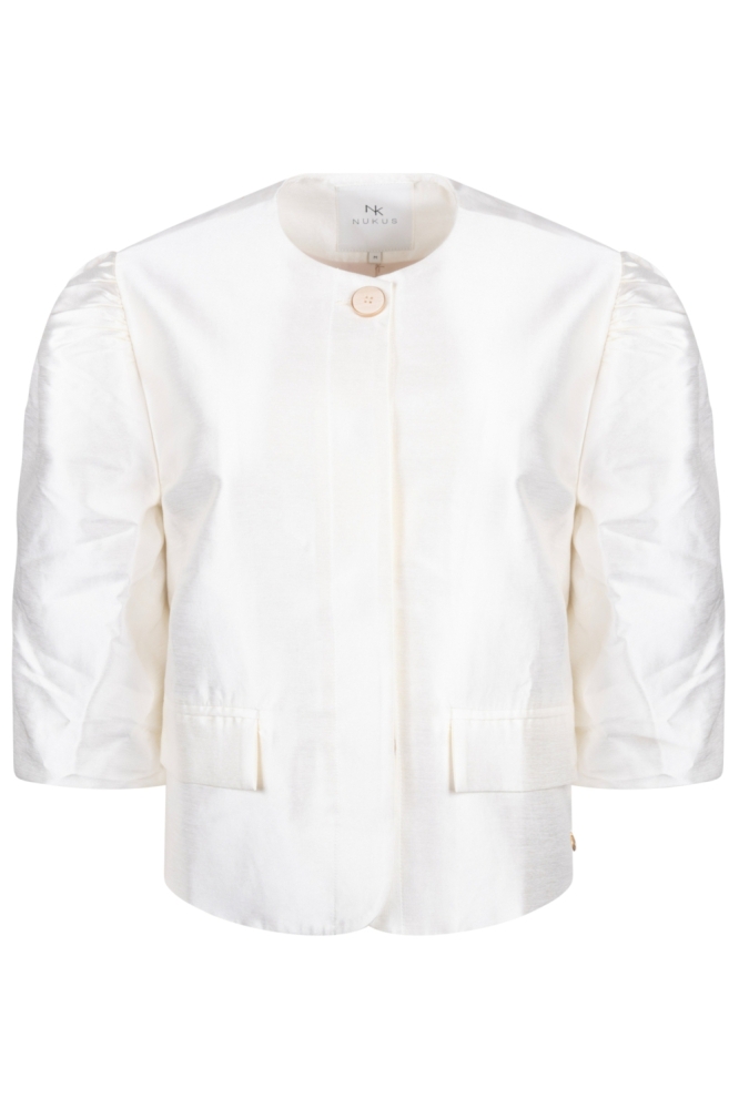 Nukus witte dames blazer | Vooraanzicht