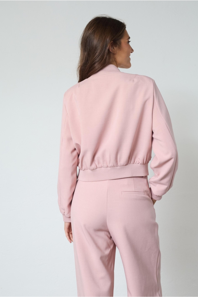 SisterS point roze dames jas | Model achteraanzicht