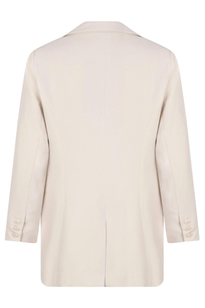 Ydence beige dames blazer | Achteraanzicht