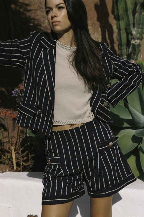 Kimara blauwe dames blazer | Sfeerbeeld, In situatie