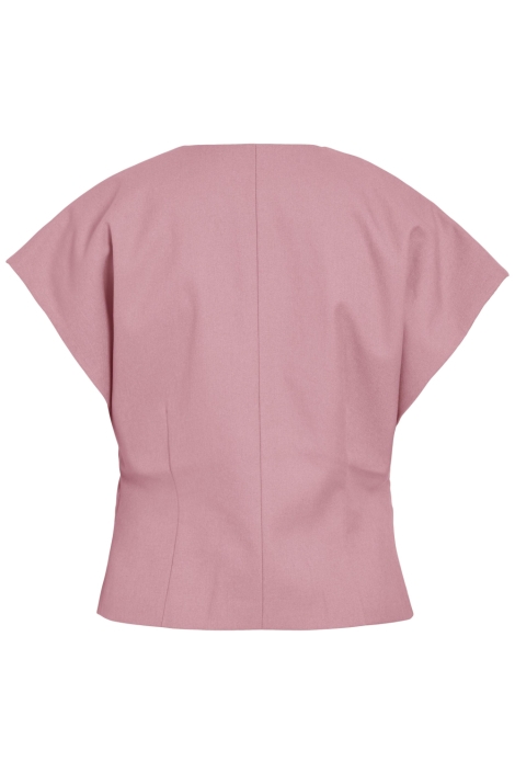 Vila roze dames gilet | Achteraanzicht