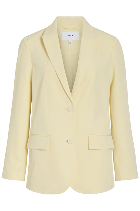 Vila gele dames blazer | Vooraanzicht