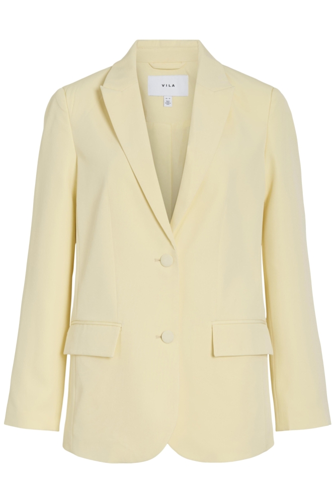Vila gele dames blazer | Vooraanzicht