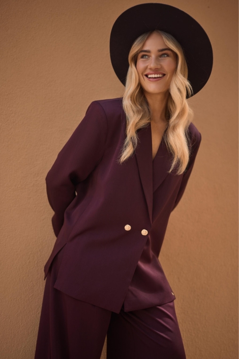 Nukus bordeaux dames blazer | Sfeerbeeld, In situatie