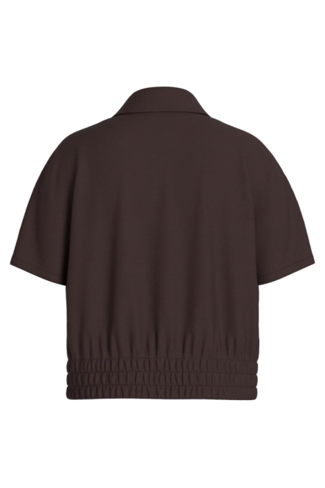 Vila bruine dames blouse | Achteraanzicht