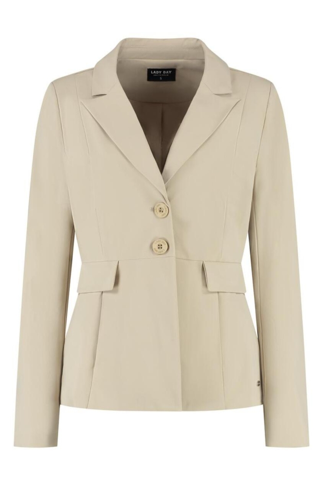 Lady Day beige dames blazer | Vooraanzicht