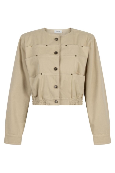 Aaiko beige dames jas | Vooraanzicht