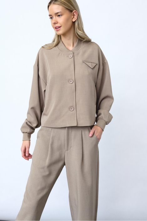 SisterS point zand dames blazer | Model vooraanzicht