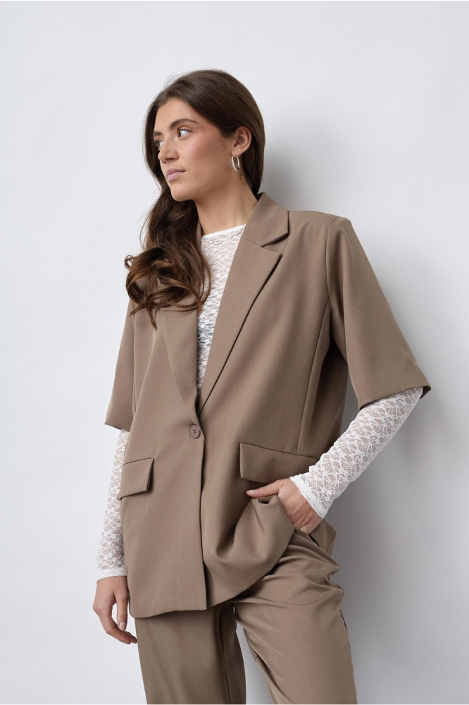 SisterS point bruine dames blazer | Model vooraanzicht
