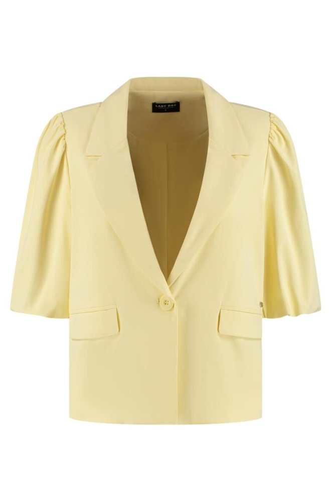 Lady Day gele dames blazer | Vooraanzicht