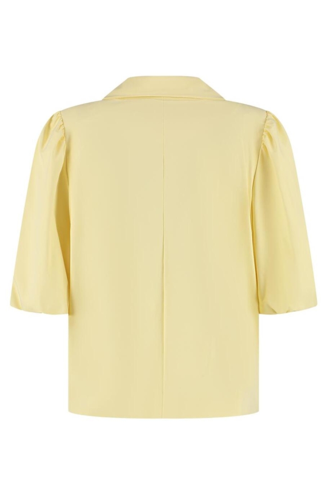 Lady Day gele dames blazer | Achteraanzicht