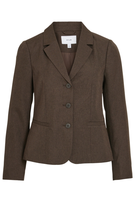 Vila bruine dames blazer | Vooraanzicht