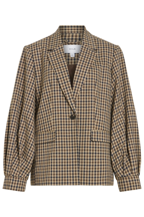 Vila bruine dames blazer | Vooraanzicht