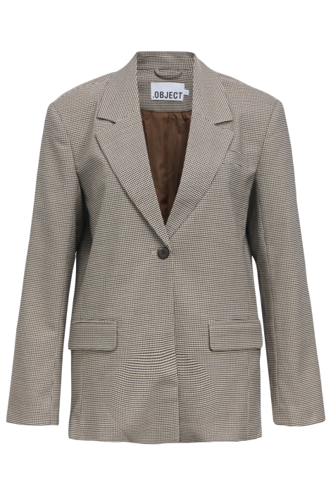Object blauwe dames blazer | Vooraanzicht