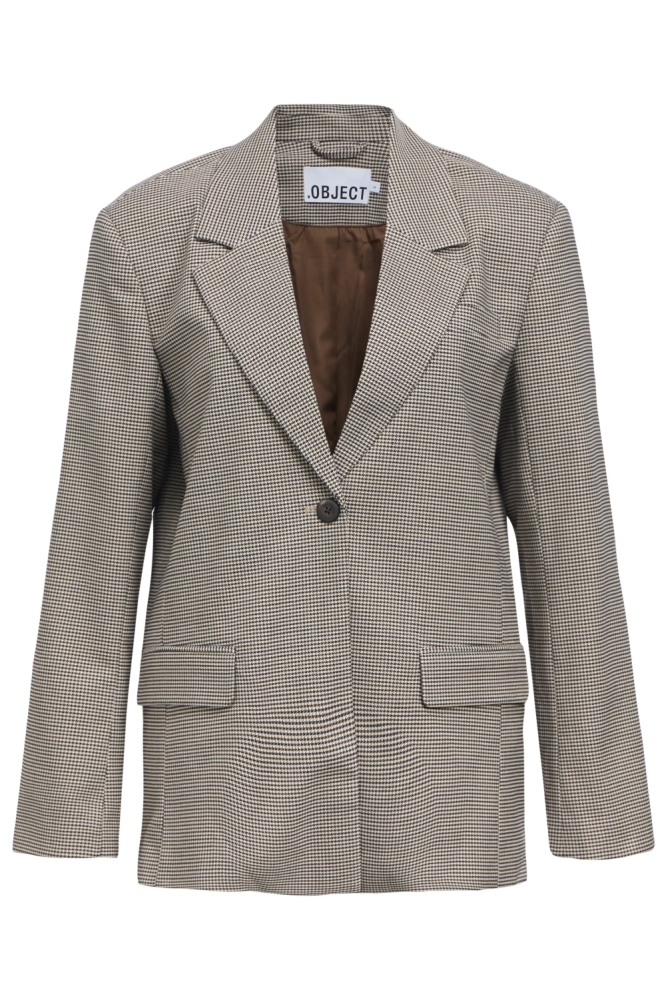 Object blauwe dames blazer | Vooraanzicht